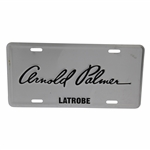 Arnold Palmer Latrobe Silver Dealership License Plate