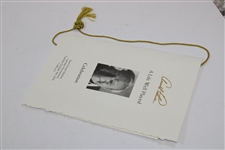 Arnold Palmer Memorial 'A Life Well Played' Funeral Service Program with Original String - 10/4/2016