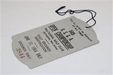 1954 US Open at Baltusrol GC Thursday Ticket #3844 with Original String - 6/17/1954