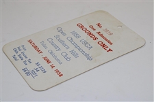 1958 US Open at Southern Hills CC Saturday Ticket #3818 - 6/14/1958