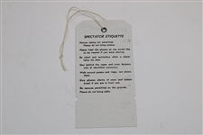 1963 US Open at The Country Club Unused Ticket #01451 with Original String - 6/19/1963