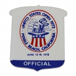 1972 US Open at Pebble Beach Officials Badge #025 - Jack Nicklaus Winner