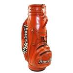 Fuzzy Zoeller's Personal “Game Used” Bright Orange Power-Bilt Louisville H&B Full Size Golf Bag