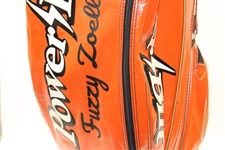 Fuzzy Zoeller's Personal “Game Used” Bright Orange Power-Bilt Louisville H&B Full Size Golf Bag