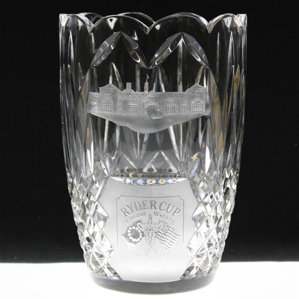 Ray Floyds 1993 Ryder Cup at The Belfry Large Crystal Clubhouse Vase