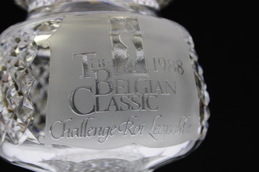 Ray Floyd's 1988 The Belgian Classic Challenge Roi Leopold II Waterford Crystal Trophy