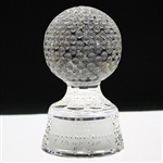 Ray Floyds 1985 Ryder Cup Gifted Crystal Golf Ball from Liv & Tony Jacklin
