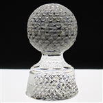 Ray Floyd's 1985 Ryder Cup Gifted Crystal Golf Ball from Liv & Tony Jacklin