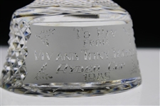 Ray Floyd's 1985 Ryder Cup Gifted Crystal Golf Ball from Liv & Tony Jacklin