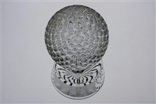 Ray Floyd's 1985 Ryder Cup Gifted Crystal Golf Ball from Liv & Tony Jacklin