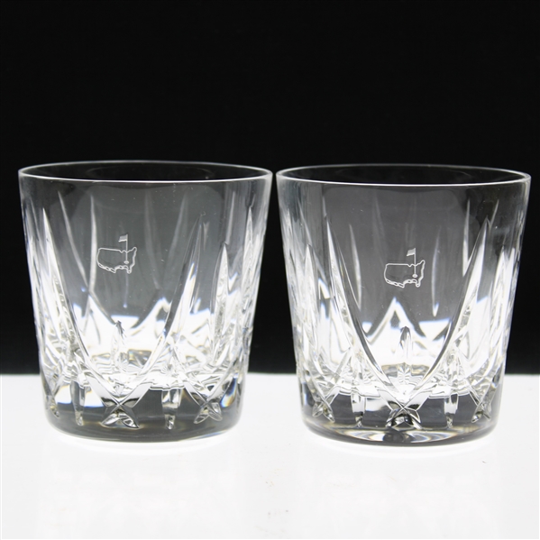 Ray Floyds Personal Pair of Augusta National Golf Club Rocks Glasses