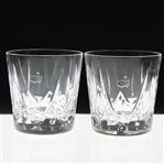 Ray Floyds Personal Pair of Augusta National Golf Club Rocks Glasses