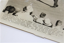 Arnold Palmer Original A.P Wire Photo from 1960 Masters Win