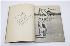 Byron Nelson & others Signed 1946 'Winning Golf' Book JSA ALOA