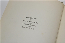 Chick Evans Signed 1921 'Chick Evans Golf Book' Signed Charles Evans Jr JSA ALOA
