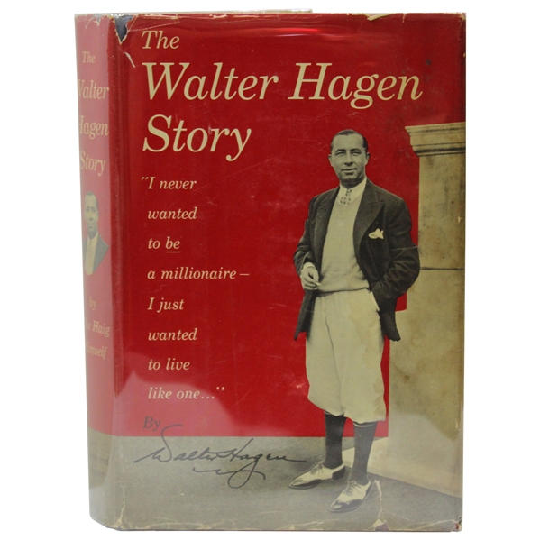 Walter Hagen Signed 1956 The Walter Hagen Story Book with Jacket - Inscribed JSA ALOA
