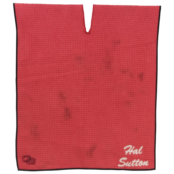 Hal Suttons Personal Red Hal Sutton Red Caddy Towel