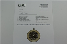 Champion Hal Sutton's 1985 Southwest Classic PGA Tour 10k Winner's Gold Medal