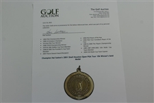 Champion Hal Sutton's 2001 Shell Houston Open PGA Tour 10k Winner's Gold Medal
