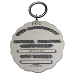 Hal Sutton's 1982 US Open Sectional Qualifying at Bethesda Low Scorer Sterling Medal