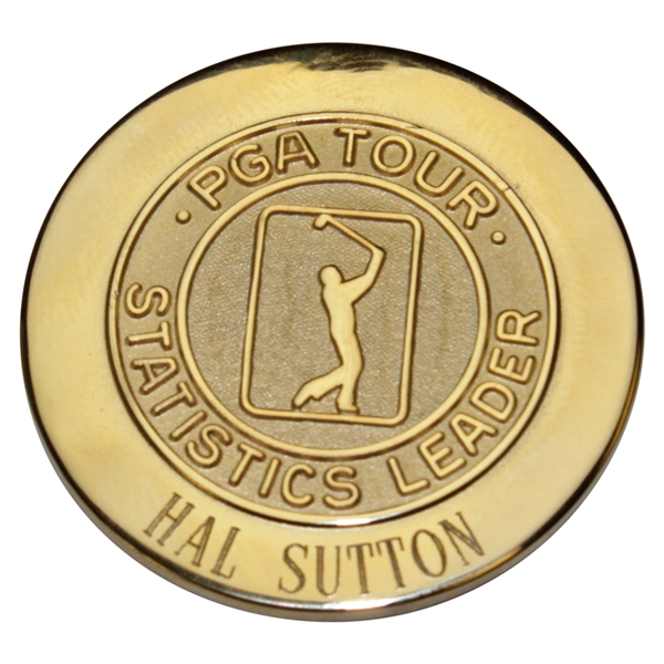 Hal Suttons 1998 PGA Tour Statistics Leader Medal - Greens In Regulation - 71.3%
