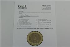 Hal Sutton's 1998 PGA Tour Statistics Leader Medal - Greens In Regulation - 71.3%