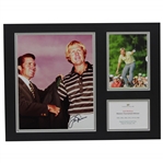 Jack Nicklaus Signed Masters Photo Matted Display JSA ALOA