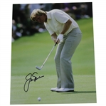 Jack Nicklaus Signed Masters 1986 Putt on the 10th Green Photo JSA ALOA