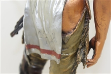 Ray Floyd's 1997 C.A. Pardell Native American Holding Feather on Marble Base Statue