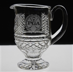 Ray Floyds PGA of America Logo Cut Glass Pitcher