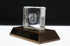 Ray Floyd's World Golf Hall of Fame Special Exhibit Tribute to The Ryder Cup Glass Display