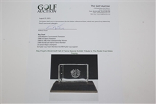 Ray Floyd's World Golf Hall of Fame Special Exhibit Tribute to The Ryder Cup Glass Display