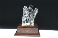 Ray Floyd's Undated Lexus Challenge Hosted by Ray Floyd Glass Eagle on Plinth Display