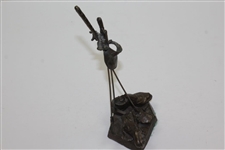 Ray Floyd's Personal Golf Equipment Statue with Shoes, Clubs, Balls, Glove, & Lexus Visor