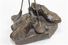 Ray Floyd's Personal Golf Equipment Statue with Shoes, Clubs, Balls, Glove, & Lexus Visor
