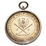1938 Calcutta Golf Club Medal Won By E.S. Manook Presented by The Barrackpore Club (Golf)