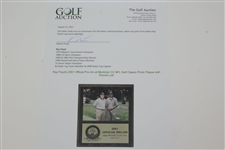 Ray Floyd's 2001 Official Pro-Am at Montclair CC NFL Golf Classic Photo Plaque with Ronnie Lott