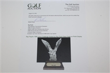 Ray Floyd's 1996 Lexus Challenge Hosted by Ray Floyd Glass Eagle on Plinth Display