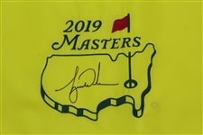 Tiger Woods Signed 2019 Masters Embroidered Flag UDA #933/1000 #BAM156397