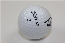 Ted Schulz Signed Titleist 3 Golf Ball JSA ALOA