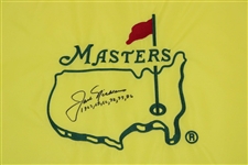 Jack Nicklaus Signed Undated Masters Embroidered Flag with Years Won Notation JSA ALOA
