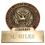 Vinny Giles 2010 USGA Senior Amateur Championship Contestant Badge