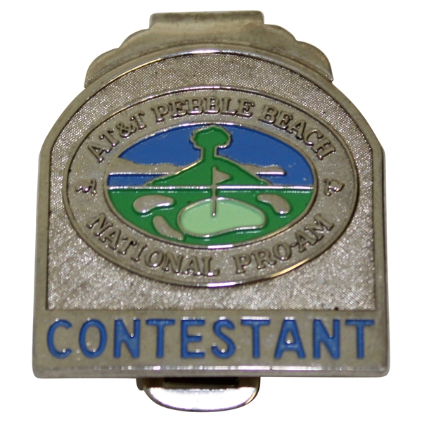 Vinny Giles AT&T Pebble Beach National Pro-Am Silver Colored Contestant Badge/Clip