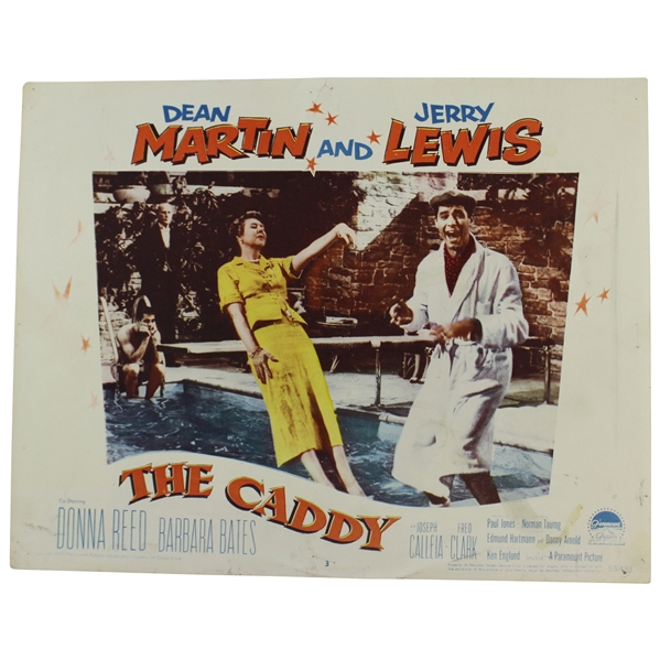 1953 The Caddy Movie 11x14 Lobby Card #3 - Actress Falling Into Pool