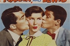 1953 'The Caddy' Movie 11x14 Lobby Card #4 - Dean & Jerry with Kissing Actress