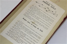1960's The Chad Valley 'Golf Game' with Flagsticks, Balls, Club, & Holes in Original Box