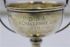 1938 P.D.S.A. Golf Challenge Cup Sterling Silver Trophy Won By Fred K J. Ballard