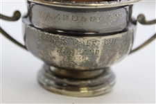 1935 Cambusdoon Crombie Golf Club Sterling Silver Trophy Cup Won by W.D. Land