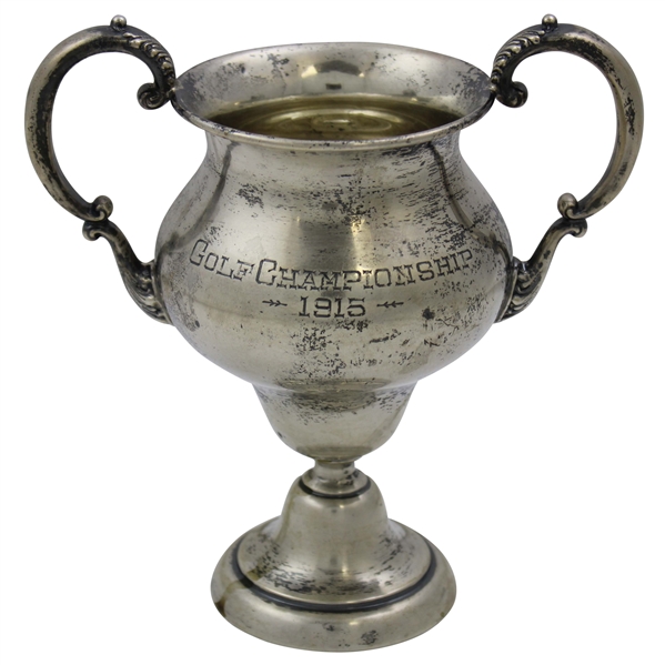 1915 Golf Championship Sterling Silver Trophy - No Marked Course or Winner