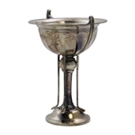 Undated Sterling Silver Golf Themed Trophy Cup with Four Clubs on Stem - #83 Sticker on Base